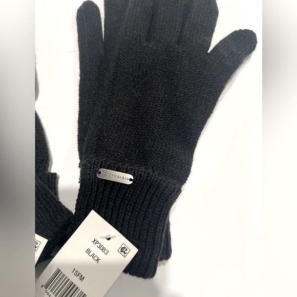 Set of 2 Steve Madden Solid Boyfriend Touch Gloves black - Picture 7 of 7